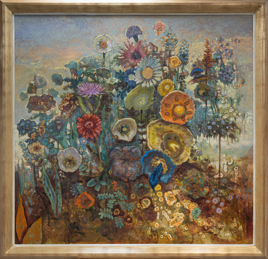 Peter Willemse, 2025, olieverf op canvas, 125 x 130 cm, Orange Crush,