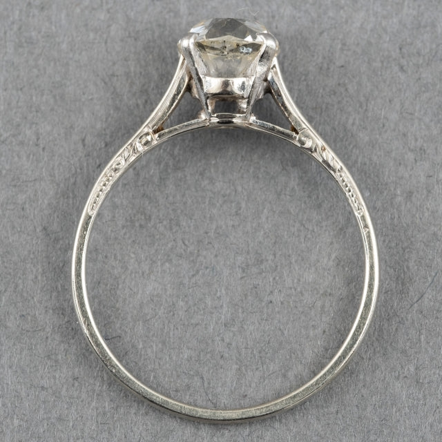 14 kt gouden ring 0.85 ct diamant Natuurlijk