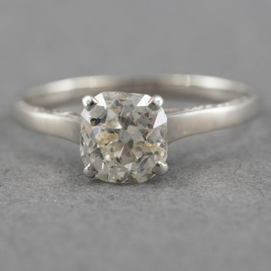 14 kt gouden ring 0.85 ct diamant Natuurlijk