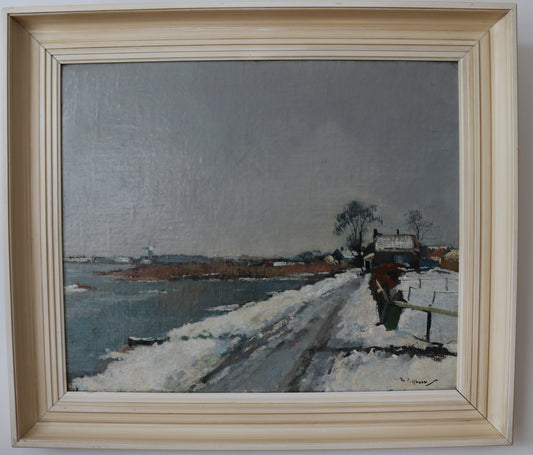 Piet Groen 1886-1964, winters landschap