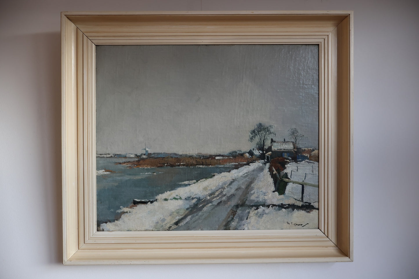 Piet Groen 1886-1964, winters landschap